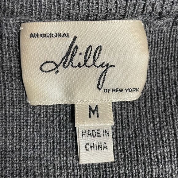 Milly of New York wool ruffle sleeve dress Medium - Picture 8 of 8